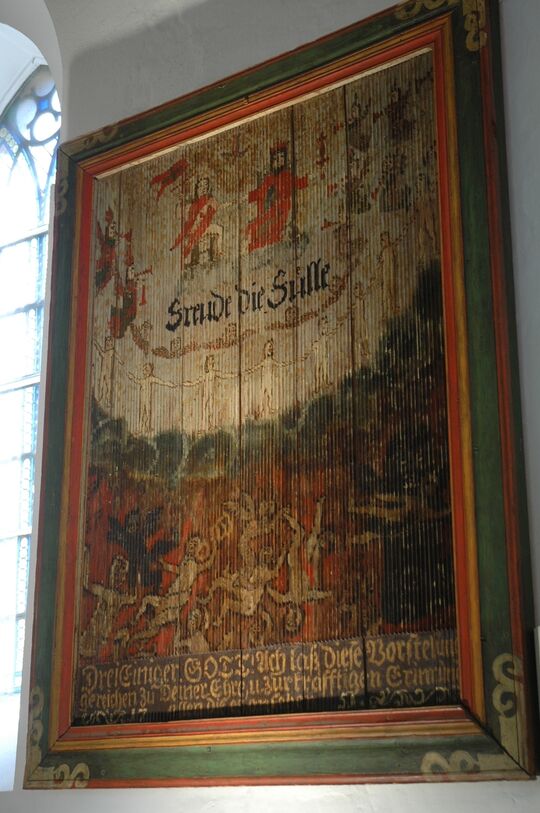 Riffelbild der Steruper Kirche von der einen Seite