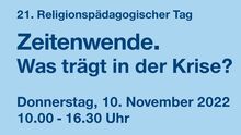 21. Religionspädagogischer Tag am 10. November 2022