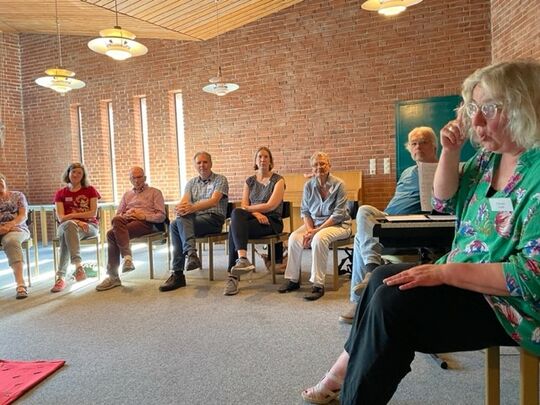 Eine lebendige Workshopleiterin: Claudia Piehls Begeisterung war ansteckend.. 