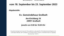 Bethel Kleidersammlung vom 18.- 23.September im Gemeindehaus Großsolt