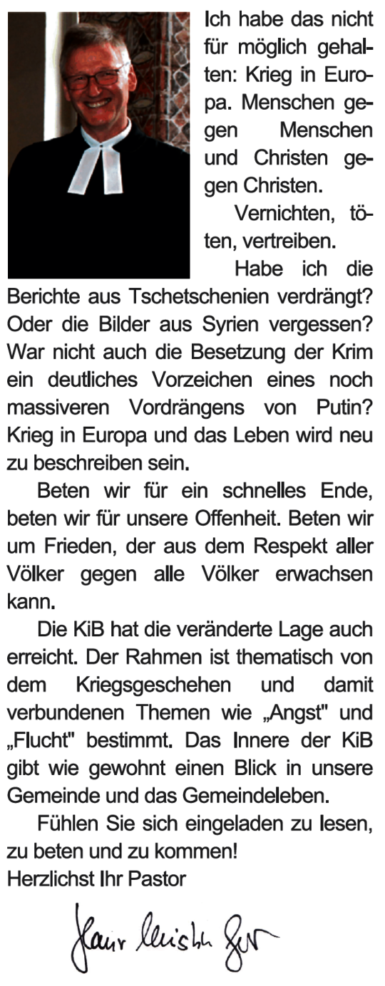 Vorwort von Hans-Christian Gerber