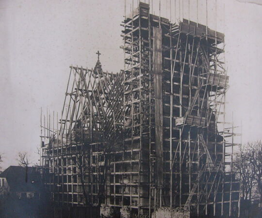 Photo vom Kirchenbau 1907