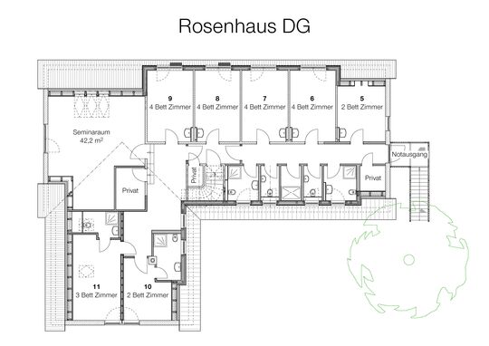 Grundriss Rosenhaus DG