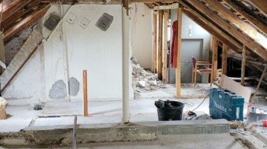 Dachgeschoss fast leer